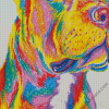 Colorful Staffy Dog Animal Diamond Paintings