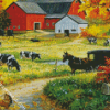 Fall Scene Diamond Paintings