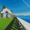 Italian Villa On The lake Diamond Paintings