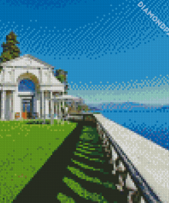 Italian Villa On The lake Diamond Paintings