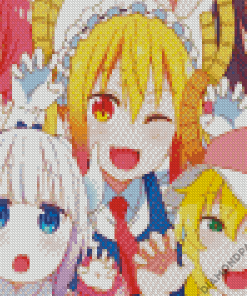 Miss Kobayashi Dragon Maid Diamond Paintings