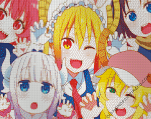 Miss Kobayashi Dragon Maid Diamond Paintings