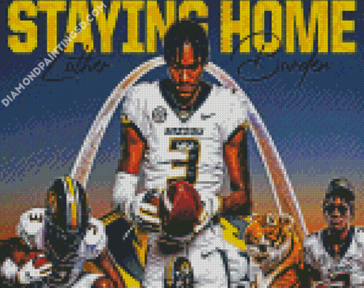 Mizzou Football Team Poster Diamond Paintings