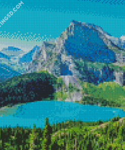 Montana Mountains Landscape Diamond Paintings