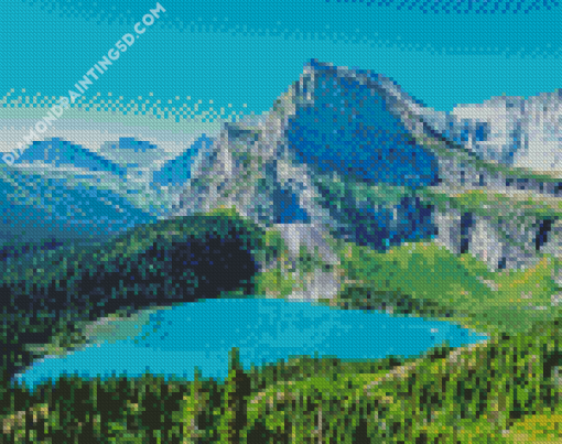 Montana Mountains Landscape Diamond Paintings