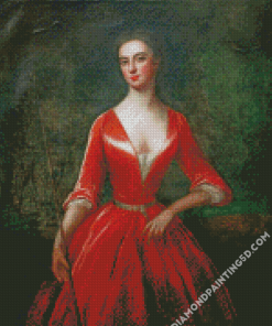 Red Lady Art Diamond Paintings