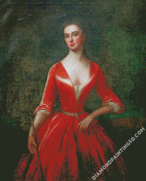 Red Lady Art Diamond Paintings