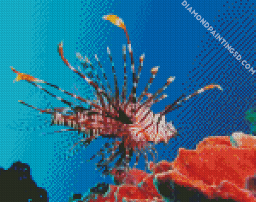 Red Lionfish Near Gilli Banta Diamond Paintings