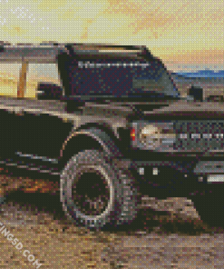 Black Ford Bronco Car Diamond Paintings