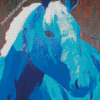 Blue Impressionist Horse Diamond Paintings