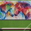 Colorful Horses Art Diamond Paintings