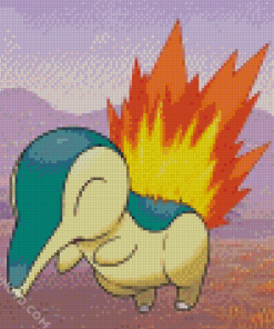 Cyndaquil Pokemon Diamond Paintings