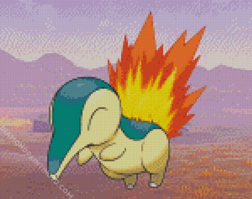 Cyndaquil Pokemon Diamond Paintings