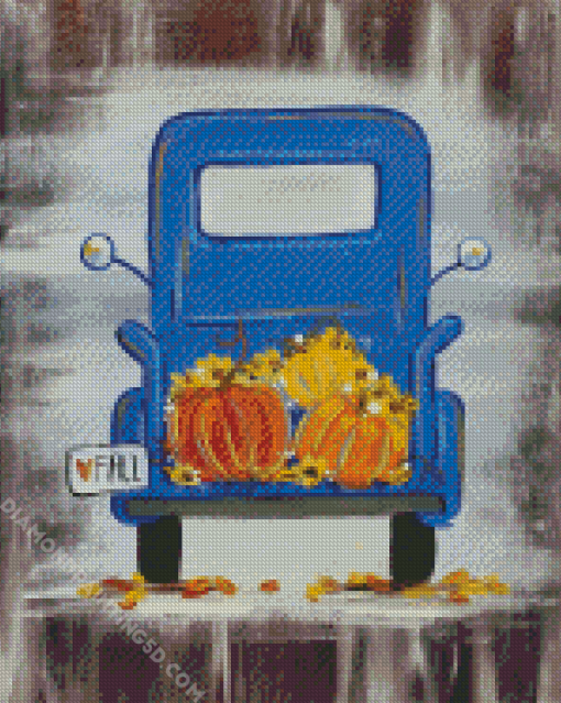 Blue Truck Diamond Paintings