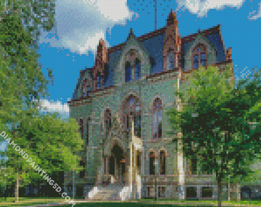 Green University Of Pennsylvania Building Diamond Paintings