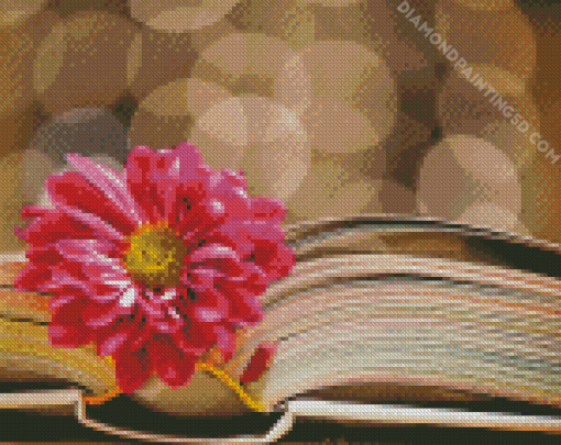 Pink Rose Bookmark Diamond Paintings