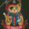 Pirates Cat Artwork Diamond Paintings