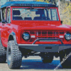 Red Ford Bronco Car Diamond Paintings