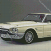 White Ford Thunderbird Diamond Paintings