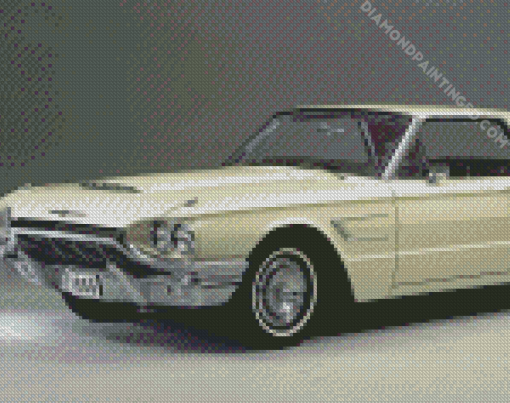 White Ford Thunderbird Diamond Paintings