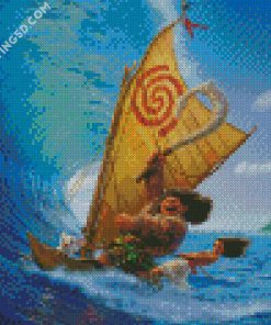 Surfing Waves Sea Moana Diamond Paintings