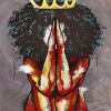 Abstract Black Queen Art Diamond Paintings