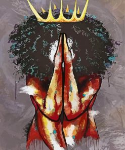 Abstract Black Queen Art Diamond Paintings