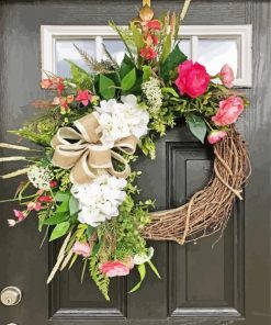 Aesthetic Door Wreaths Diamond Paintings