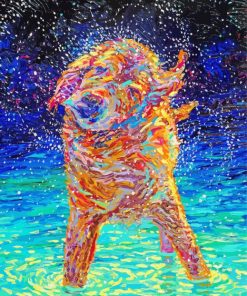 Aesthetic Wet Dog Art Diamond Paintings