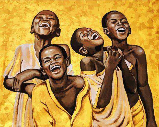 African Children Diamond Paintings