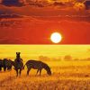 African Landscape Sunset Diamond Paintings