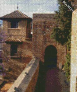 Alcazaba Malaga Spain diamond painting