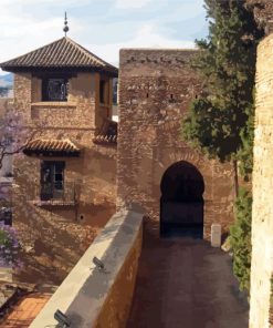 Alcazaba Malaga Spain diamond painting