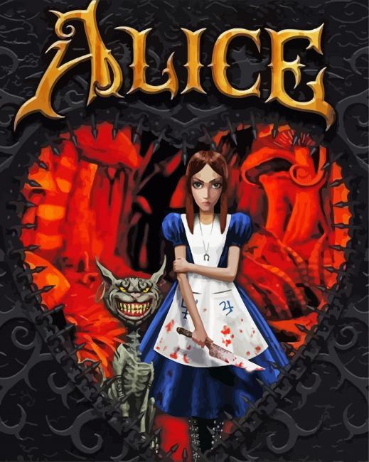 American Mcgee Alice Illustration Diamond Paintings