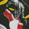 Astronaut Drumer diamond painting