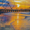 Atlantic City At Sunset Diamond Paintings