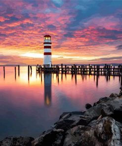 Austria Podersdorf Lighthouse Diamond Paintings