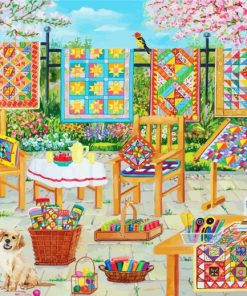 Back Yard Quilting Diamond Paintings