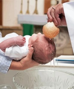 Cute Baby Baptism Diamond Paintingq