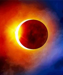 Solar Eclipse Art Diamond Paintings