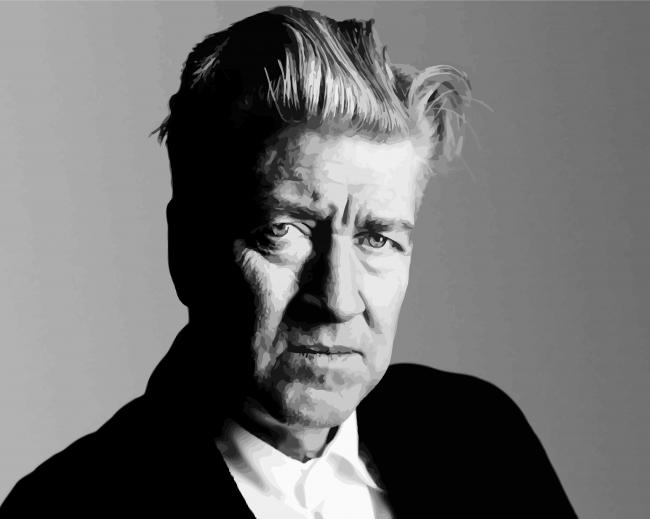 Black And White David Lynch diamond painting