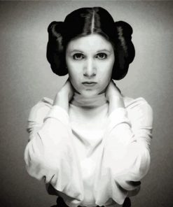 Black And White Princess Leia diamond painting