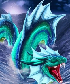 Blue Leviathan diamond painting