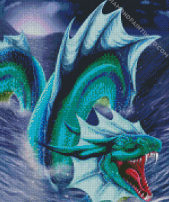 Blue Leviathan diamond painting