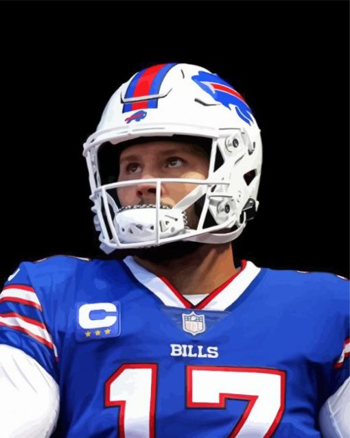 Buffalo Bills Josh Allen Diamond Paintings