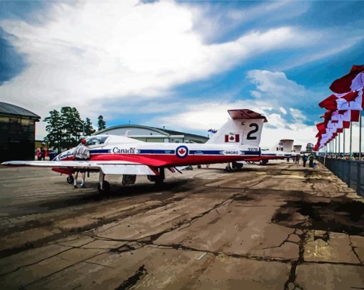 CDN Military Planes Diamond Paintings