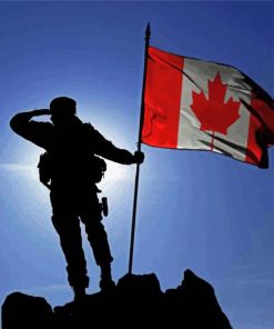 CDN Military Silhouette Diamond Paintings