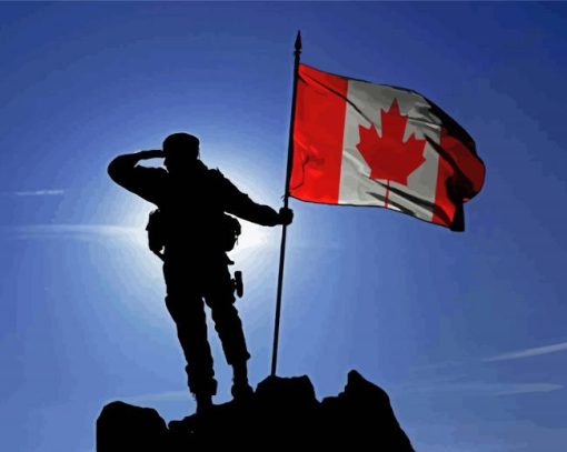 CDN Military Silhouette Diamond Paintings