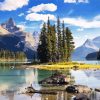 Canada Maligne Lake Landscape diamond painting