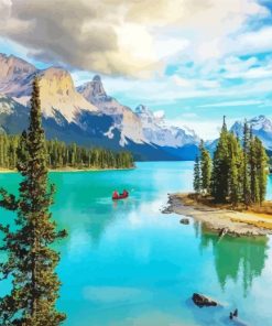 Canada Maligne Lake diamond painting